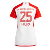 Dámy Fotbalový dres Bayern Munich Thomas Muller #25 2023-24 Domácí Krátký Rukáv